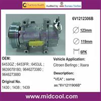 AUTO A/C COMPRESSOR FOR Citroen Berlingo ; Xsara