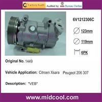 AUTO A/C COMPRESSOR FOR Citroen Xsara;Peugeot 206 307