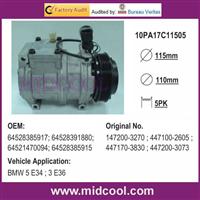 [10PA17C]AUTO A/C COMPRESSOR FOR BWM 5 E34 ; 3 E36