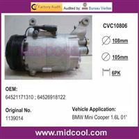 [CVC]AUTO A/C COMPRESSOR FOR Mini Cooper 1.6L 01'