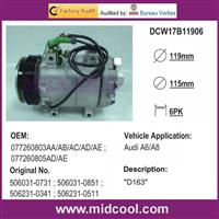 "D163" AUTO AC COMPRESSOR FOR Audi A6/A8