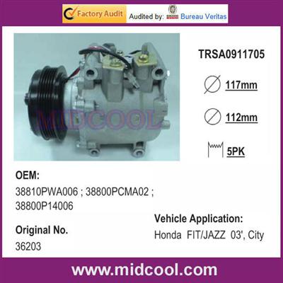 TRSA09 Car Air Condition COMPRESSOR for FIT/JAZZ 03', City