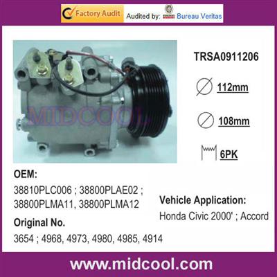 TRSA09 Car Air Condition COMPRESSOR for Civic 2000' ; Accord