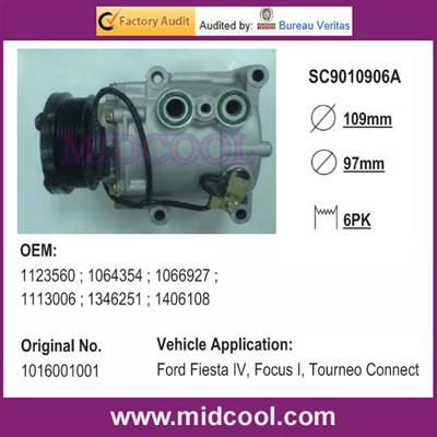 SC90 Car Air Condition Compressor for Ford Fiesta IV, Focus I, Tourneo Connect