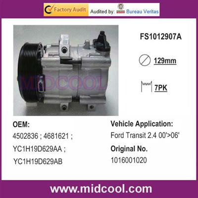 Automotive ac compressor for Ford Transit 2.4 00'>06'