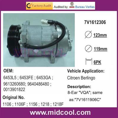 AUTO A/C COMPRESSOR FOR Citroen Berlingo