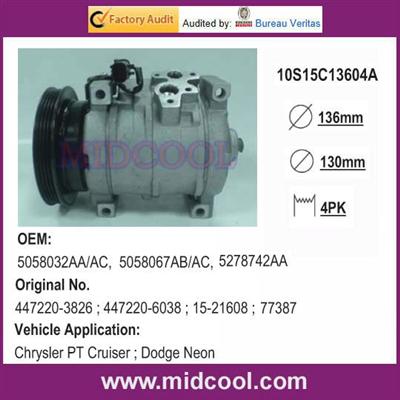 AUTO A/C COMPRESSOR FOR Chrysler PT Cruiser ; Dodge Neon