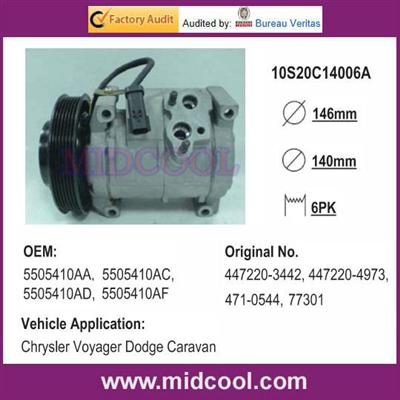 AUTO A/C COMPRESSOR FOR Chrysler Voyager Dodge Caravan