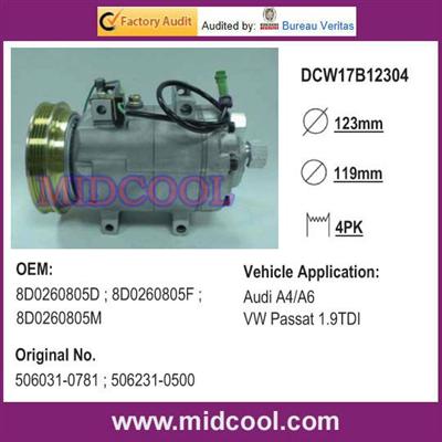 "D213" AUTO AC COMPRESSOR FOR Audi A4/A6 /VW Passat 1.9TDI