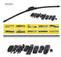 Ebay Amazon Highly Recommend Flat Wiper blade Universal soft Windshield Wiper Blade with one adapter to fit wiper arms