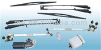 Vertical wiper assembly for bus