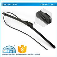 car screen wiper blade strip with nozzle
