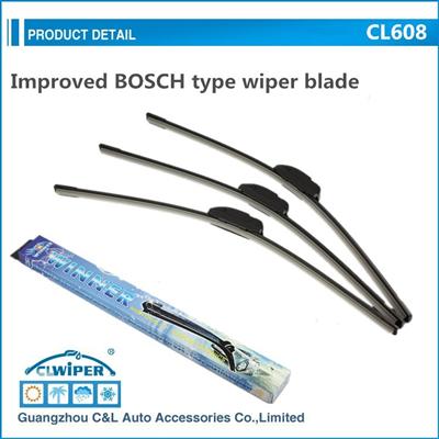 CL608B Rubber refill bosch wipers type best flat wiper blade