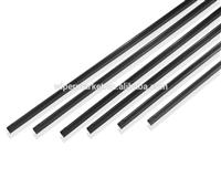 Frame rubber refill with metal plate for frame wiper blade