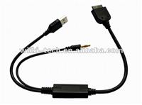 For ipod bmw Interface Cable, usb and aux input,Replaces Part #61120440796 or 61120440812