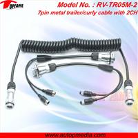 Trailer 0.4m*4m*0.4m 7pin metal connector cable for truck/lorry/caravan camera system