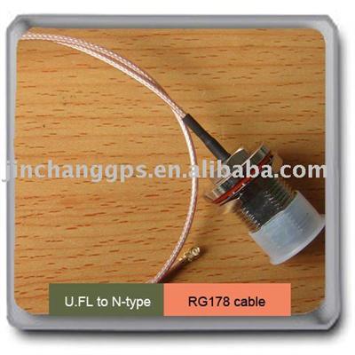 (Manufactory) N female bulkhead flange to U.FL cable assembly