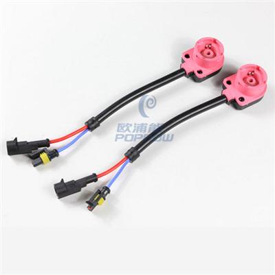 D2C D2 Bulb Ballast Adapter Cable Harness Connector Socket Wire 2PCS