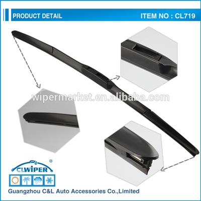 Hot selling Hybrid Style Wiper Blade, wiper blades Guangzhou Manufacturer.