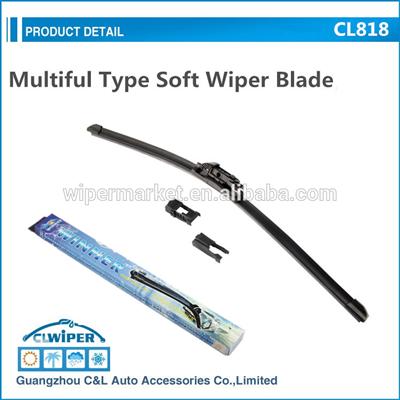 Multiful Soft Windshield Wiper Blade with Rubber Refill for Different Wiper Arms