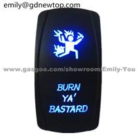 Blue Led Light Rocker Switch