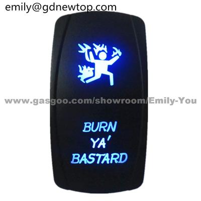 Blue Led Light Rocker Switch