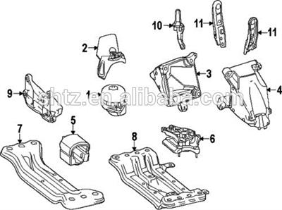 OEM Engine Mount 2042404317 for Mercedes W204/W212/W218/W207