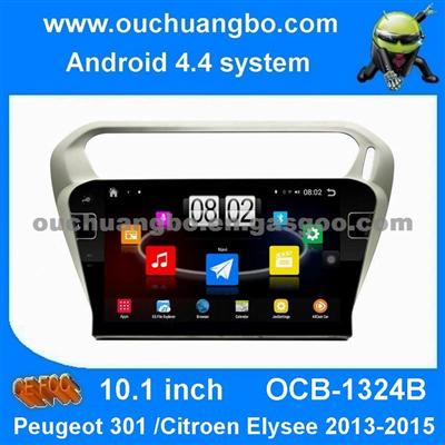 Ouchuangbo HD 1024*600 Car Navigation GPS Radio 3g Wifi Stereo Android 4.4 For Peugeot 301 Elisee 2013