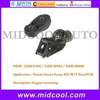 High Quality Car Rubber Engine Mounting For Sentra Sunny B13 OEM 11220-F4101 1120-50Y05 1120-0M600