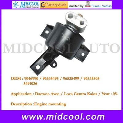 high quality Engine mount for DAEWOO Aveo Lova Gentra Kalos OEM 9046990 96535495 96535499 96535505 5491026 wholesale