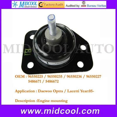 high quality Auto engine mount for Daewoo Optra Lacetti OEM 96550225 96550235 96550236 96550227 5486671 5486672 wholesale