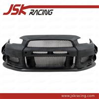 FOR MITSUBISHI EVO 10 EVO X VA STYLE GLASS FIBER FRONT BUMPER+CARBON FIBER CANARDS AND FRONT LIP FOR MITSUBISHI LANCER EVO X