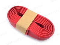 Universal Car Lip Skirt Protector Front Bumper Spoiler Rubber Protector 2.5 meters x 60mm Black/Red/Blue