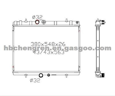 Radiator With OEM#1330P8 1330P9 For CITRON
