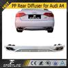 JC Auto Parts PP ABT Rear Diffuser for Audi A4 2009 2010