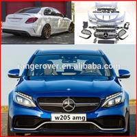 2014-2016 C-class w205 C63 am* style body kit for C180 C200 C250 upgrade to C63