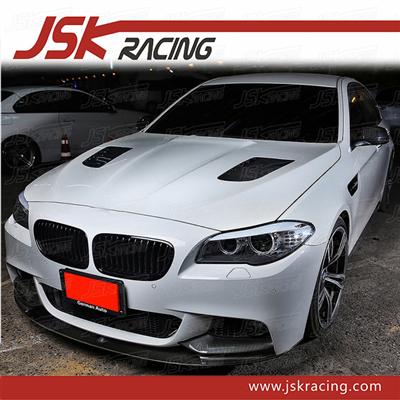 P STYLE CARBON FIBER FRONT LIP FOR 2012-2016 BMW 5 SERIES F10 (ONLY FOR M-TECH BUMPER)