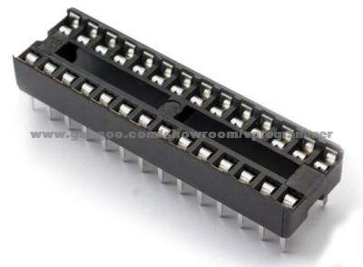 Narrow / Wide Body 28 Pin DIP IC Socket Solder Type
