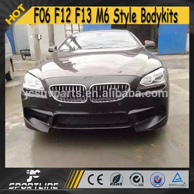 6Series M6 Style F12 F13 630 640 Fiber Glass Unpainted Primer Car Body Kit for BMW