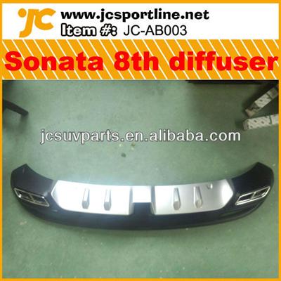 PP 2012 Sonata 8/S8/YF Rear Diffuser for Hyundai Sonata 8 with Painted Pad