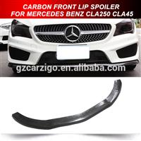 FOR MERCEDES BENZ CLA Carbon Fiber Front Lip Spoiler W117 CLA250 AMG Bumper