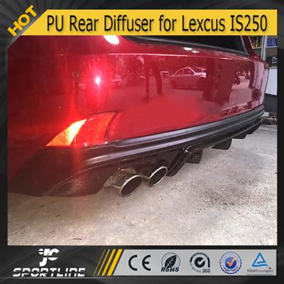 JC Auto Parts W Style PU Unpainted Rear Bumper Lip Diffuser Spoiler for Lexus 2014 2015 IS250 IS350
