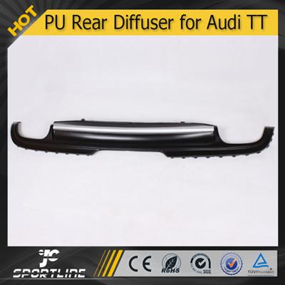 JC Auto Parts PU Rear Bumper Diffuser for Audi TT TTS 8J 2007 2008 2009