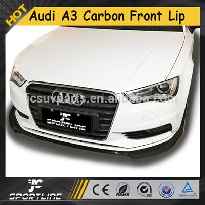 JC Style A3 Carbon Fiber Front Lip Spoiler for Audi A3 not fit S3 Sline