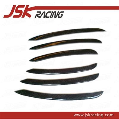 2008-2012 CARBON FIBER REAR BUMPER CANARDS FOR AUDI TT (JSK030622)