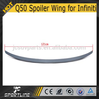 Factory Style Painted ABS Q50 Sedan Spoiler Wing for Inifiniti Q50 with 3M Tape On 2014-2016
