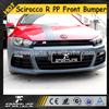 R Style Poly PP Car Front Bumper Grille DRL Body Kits for VW Scirocco