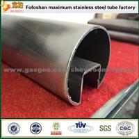 Special Section Stainless Steel Slotted Pipe For Handrail