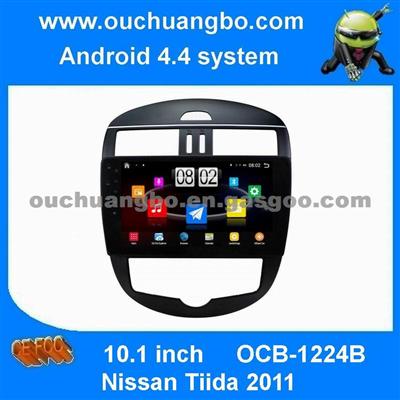 Ouchuangbo Big Screen Android 4.4 Car Video For Nissan Tiida 2011 With 1024*600 Capacitive Touch Screen Gps Player 3G Wifi BT Radio