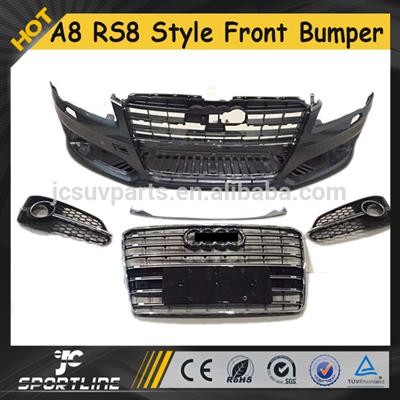 A8 S8 Style Poly PP Car Front Bumper With Grill Body Kits for Audi A8 15-16